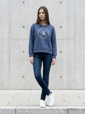 Calvin Klein Denim Blue Logo Sweatshirt